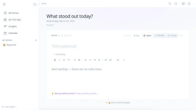 MoodHaven Journal screenshot