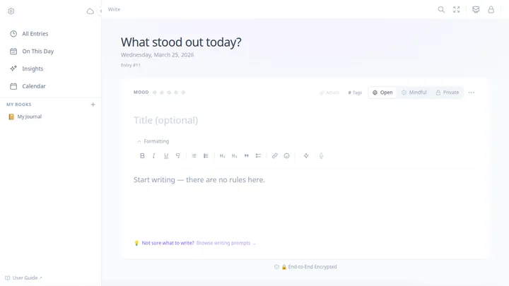 MoodHaven Journal screenshot